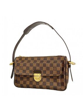 Louis Vuitton Shoulder Bag Damier Ravello GM Ebene